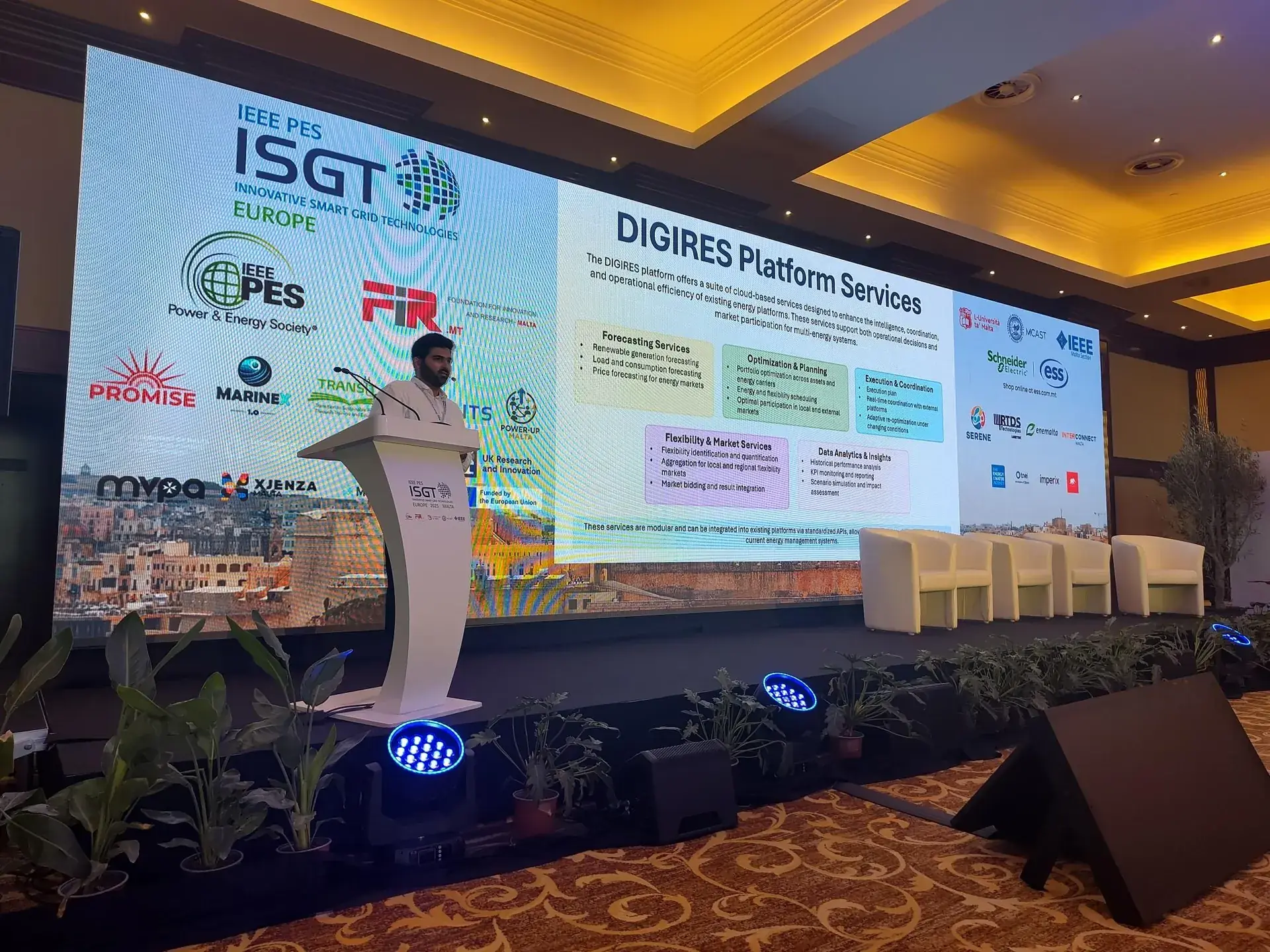 DigiRES presentation at ISGT Europe 2025 in Malta